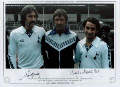 Ossie Ardiles and Ricardo Villa Signed 16 x 12 Colourised Autograph Editions, Limited Edition Print.