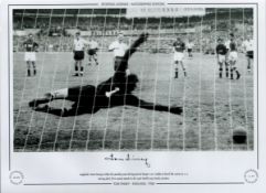Tom Finney Signed 16 x 12 Black and White, Limited Edition Print. Good condition. All autographs