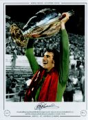 Ray Clemence Signed 16 x 12 Colourised Autograph Editions, Limited Edition Print. Good condition.