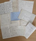 10 variety of vintage ALS. Dated Nov 2 1896 Signature by Kate Hollis. Plus others. Good condition.