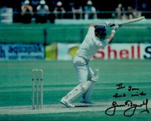 Geoffrey Boycott digned 10x8 inch colour photo. Dedicated . Good condition. All autographs come with