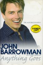 John Barrowman signed Anything Goes hardback book. Signed on inside page. Good condition. All