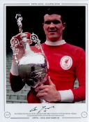 Ron Yeats Signed 16 x 12 Colourised Autograph Editions, Limited Edition Print. Good condition. All