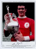 Ron Yeats Signed 16 x 12 Colourised Autograph Editions, Limited Edition Print. Good condition. All