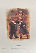Barry Leighton-Jones 12.5X 9 Colour Print Titled 'Closing Argument'. Good condition. All