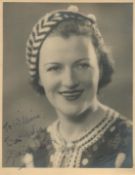Gracie Fields signed 10x8 inch sepia photo. Dedicated. Good condition. All autographs come with a
