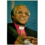 Desmond Tutu signed 6x4 inch colour photo. Good condition. All autographs come with a Certificate of