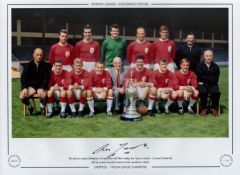 Ron Yeats Signed 16 x 12 Coloured Autograph Editions, Limited Edition Print. Good condition. All
