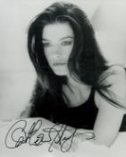 Catherine Zeta-Jones signed 10x8 inch black and white photo. Good condition. All autographs come