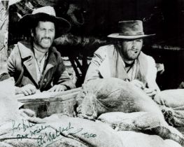 Eli Wallach signed 10x8 inch black and white photo. Good condition. All autographs come with a