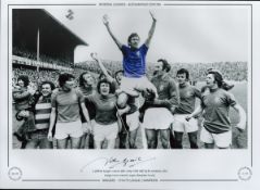 John Greig 16 x 12 Colourised Limited Edition Print. Good condition. All autographs come with a