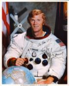 Russell L. Schweickart signed NASA original 10x8 inch colour photo. Good condition. All autographs