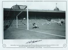 Football. Nat Lofthouse Signed 12x12 black and white photo. Autographed Editions, Limited