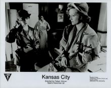 Miranda Richardson signed 10x8 inch Kansas City black and white promo photo. Good condition. All