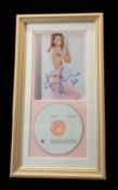Kylie Minogue mounted signed photo framed with CD Breathe by Kylie Minogue. Measures 15"x92 appx.