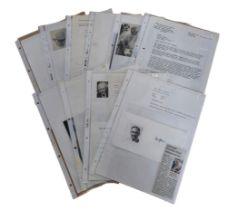 Scientist collection of 10 pages of signature pieces, signed photos and bios including names of