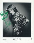 Lari White signed 10x8inch black and white photo. Dedicated. Good condition. All autographs come