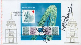 Mike Summerbee and Mark Hughes signed The New Wembley Stadium 17/05/07 FDC. Good condition. All