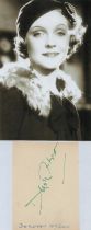 Dorothy Hyson signed white card Approx. 4x3 Inch include black & white photo unsigned 6x4 Inch.