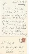 Celia Bowes-Lyon ALS dated 6/3/1918. Good condition. All autographs come with a Certificate of