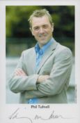 Phil Tufnell signed Promo colour photo. 6x4 Inch. Is a former English international cricketer and