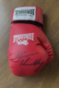 Ryan Ruthless Kelly signed full-sized Lonsdale boxing glove. Good condition. All autographs come