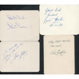 Tennis - Fred Stolle, Rex Hartwig (1929-2022), Neale Fraser and Lew Hoad (1934-1994). Four signed
