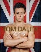 Tom Daley signed hardback book titled My Story signature on the inside title page dedicated. 288