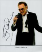 Tony Christie signed 10x8 inch colour photo. Good condition. All autographs come with a