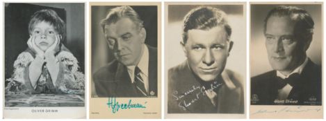 FILM of 4 x Collection. American Actor Stuart Erwin signed 7 x 5 inch vintage black and white photo.