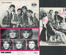 Tv film collection of 3 signed black and white photos. Signatures such as Die Kettels, Joy and the