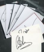 Darts collection of 8 signed white cards and photos. Signatures such as Gary Mawson, Andy Smith,