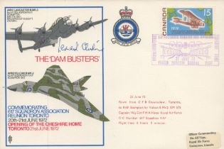 WW2 Grp Cptn Leonard Cheshire Signed The Dambusters Commemorative FDC. Canadian Stamp with 21 June