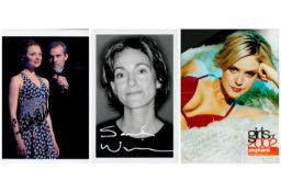 TV Film collection of 3 signed photos. Signatures such as Kristen Beth Williams, Sarah Winman and