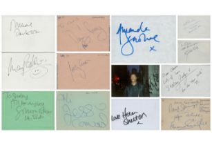 TV/Film collection of 9 signed album pages and 1 signed photo. Signatures such as Eamonn Walker,