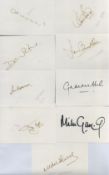 Superb Collection of 9 Cricket Signatures on Autograph Cards. Signatures include Darren Gough,