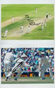 Sport collection of 5 signed photos. Signatures such as Alan Mullery, Alec Stewart, Teddy