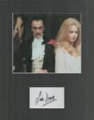 Linda Hayden signed autograph plus colour photo 8x7 Inch Mounted overall 14x11 Inch. Linda Hayden,