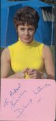 Dilys Laye signed 5x4inch album page with unsigned photo. Good condition. All autographs come with a