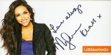 Myleene Klass signed 8x4 inch colour Littlewoods promo photo. Good condition. All autographs come
