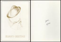 Yoko Ono signed Season Greeting Christmas card. Good condition. All autographs come with a