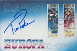 Tim Peake, a signed Isle of Man Europa 91-Space FDC. Peake is a British author, Army Air Corps