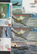 MILITARY Collection of 6 FDC. WW2 617 Sqn Pilot Mac Hamilton Signed 51st Anniversary of the Dams