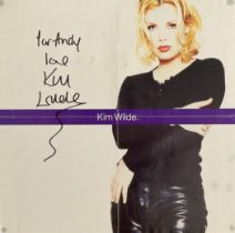 Kim Wilde signed 18x18 colour poster. Good condition. All autographs come with a Certificate of