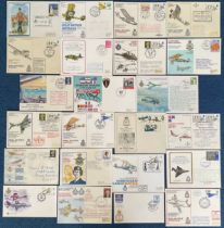 Fantastic RAF Collection of 48 Unsigned FDC's With Stamps and Postmarks. Mostly Flown Covers. Some