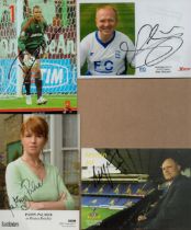Sport and TV collection 4 signed 6x4 promo photos includes Patsy Palmer, Martin Jol, Dida and Alex