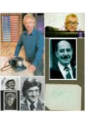 TV/FILM collection of 5 signed items. Signatures such as Alfred Marks, Noel Ernest Edmonds, Sir