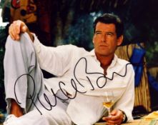 Pierce Brosnan signed 10x8inch colour photo. Good condition. All autographs come with a