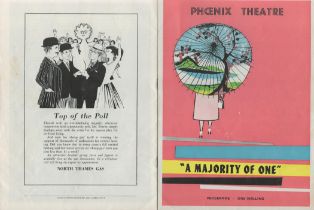 Molly Picon and Robert Morley Signed Vintage Theatre Programme Showing A Majority Of One on
