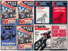 Sport Speedway. Belle Vue Speedway (Manchester) Official Home Programmes Collection of 16 from